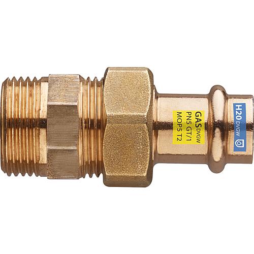 Gunmetal press fittings Straight-through screw connection (AG) Standard 1