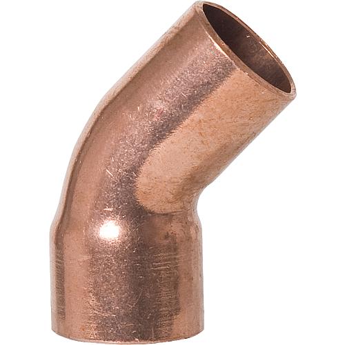 Copper soldering fitting
Elbow 45°, (i x a)