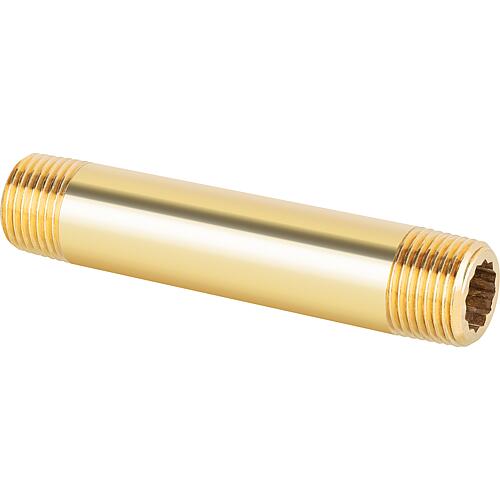 Brass double nipple 1/2"x 100