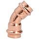 Copper press fittings 45° elbow (i x i)