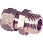 Brass compression fittings for copper pipe