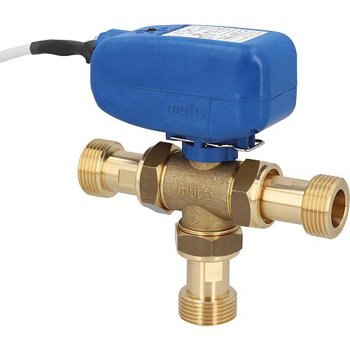 TMO 3-way electric ball valve, AG Standard 1