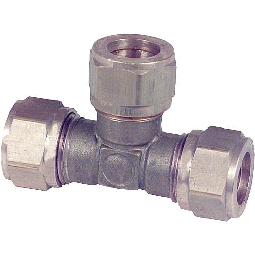 Compression fitting made of brass, T piece Standard 1