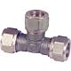 Compression fitting made of brass, T piece Standard 1