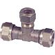 Compression fitting made of brass, T piece, reduced Standard 1