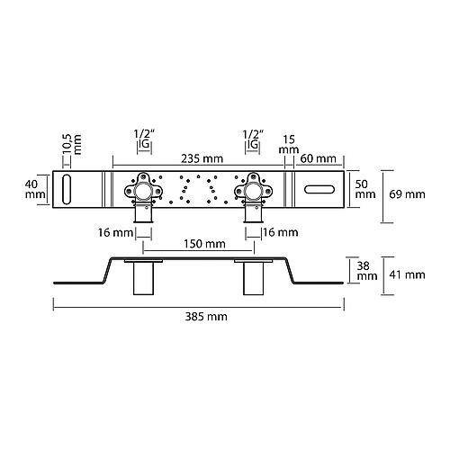 Multitubo mounting unit, curved Anwendung 1