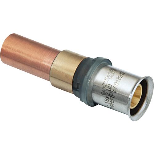 MULTITUBO Pressing transition fitting to copper/stainless steel, untinned Standard 1