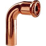 Copper press fitting
Elbow 90° (i x e)