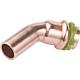 Copper press fitting 
Elbow 45° (i x e)