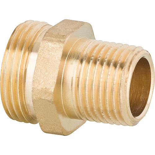 Eurocone screw connection parts, transition nipple, bare brass