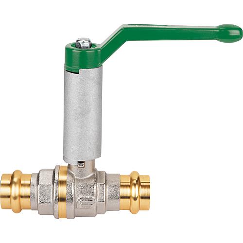 Ball valve, press x press, with aluminium lever Standard 1