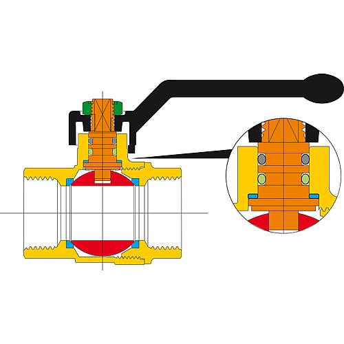 Drinking water ball valve PN 40 IT/ET Standard 4