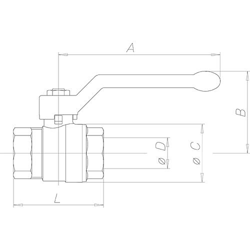 Drinking water ball valve PN 40 IT/ET Standard 2