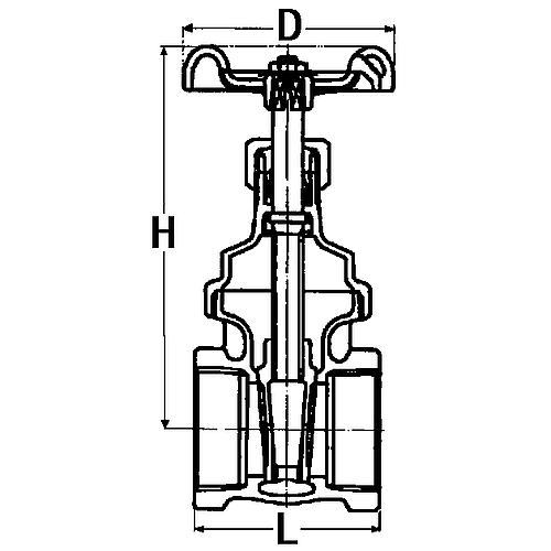 Red-yellow gate valve