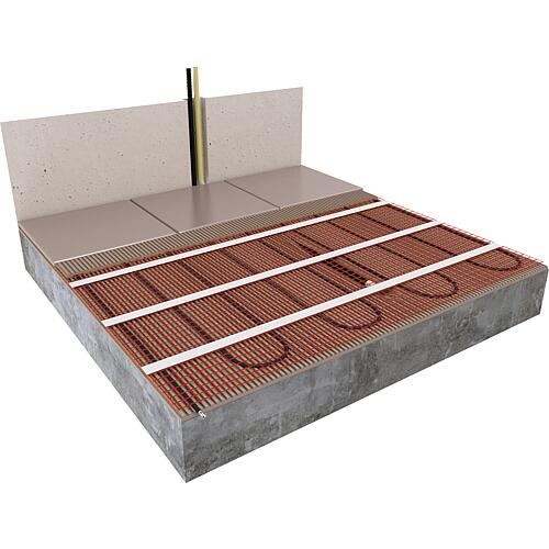 Underfloor heating mat - electric