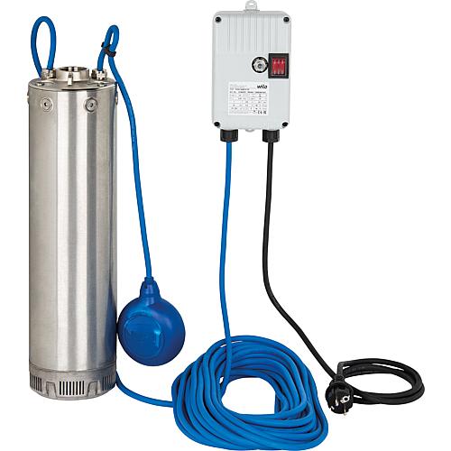 Wilo-SUB TWI5 underwater pump, with integrated float switch, suction through suction basket