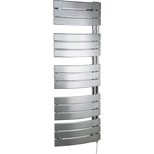 Radiateur Design type Pieve, électrique, chromé LxH = 550x1680 mm