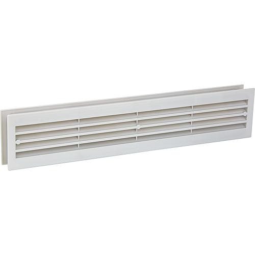 Plastic Ventilation grille Colour Aluminium Installation dimensions 434 x 90mm