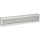 Plastic Ventilation grille Colour Aluminium Installation dimensions 434 x 90mm