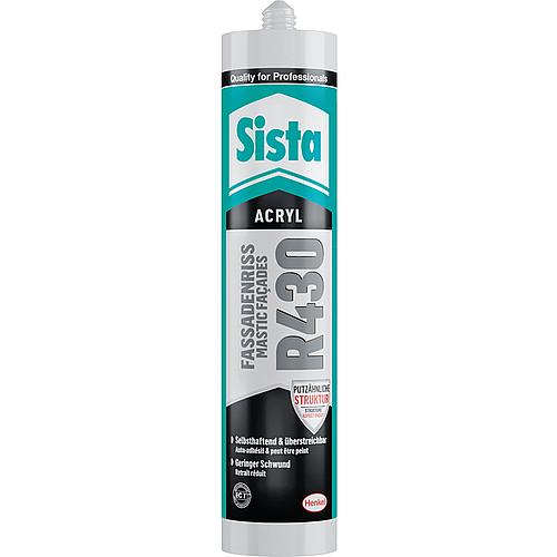 Acrylique-facade SISTA R430 blanc cassé (avec grain: grossier) cartouche 300ml