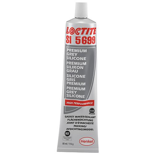 Joint de surface à haute élasticité (joint silicone - NSF) LOCTITE SI 5699 gris, tube de 80 ml