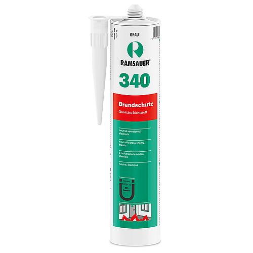 Silicone de protection incendies (B1) RAMSAUER 340 gris 310 ml cartouche