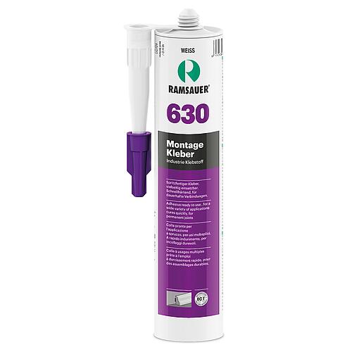 Colle de montage 1K RAMSAUER 630 blanc Masse d’étanchéité à base de dispersion acrylique 310 ml