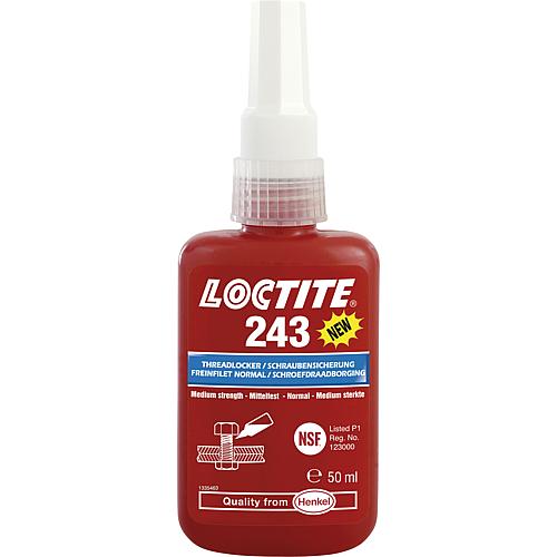 Medium strength screw lock (NSF) LOCTITE 243, 50ml dosage bottle