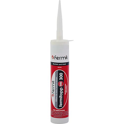 High-temperature silicone (B1) FERMIT HN300 neutral-curing [white] 310ml cartridge