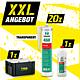 Offre XXL RAMSAUER Silicone sanitaire,transparent 20 x + agent de lissage