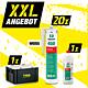 XXL offer sanitary silicone Ramsauer® 450 [white] 20 Cartridges + smoothing agent, incl. TBS transport box