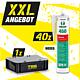 XXL offer Ramsauer® sanitary silicone 450 white 310 ml + TBS transport box, 41 parts