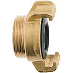 GEKA plus threaded piece (ET), brass