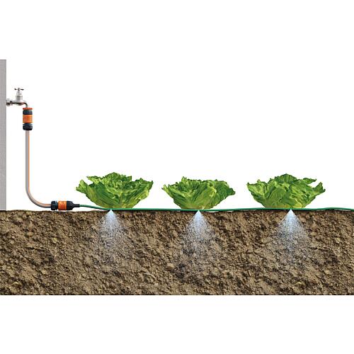 Hose sprinkler with standard plug connection