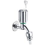 Schell vanne d'ecoulement Secur verrouillable avec clapet anti-retour, DN15 1/2", chrome