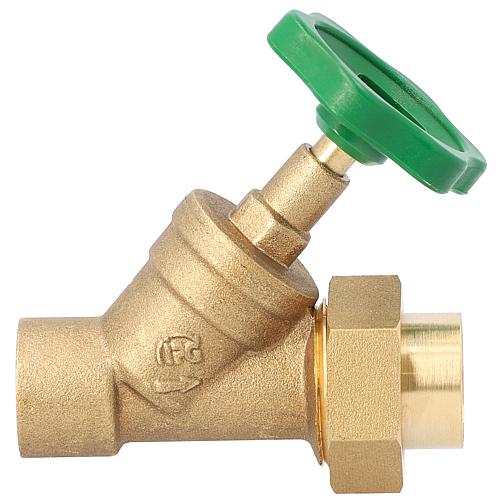 Bevel seat valve 22mm solder connection