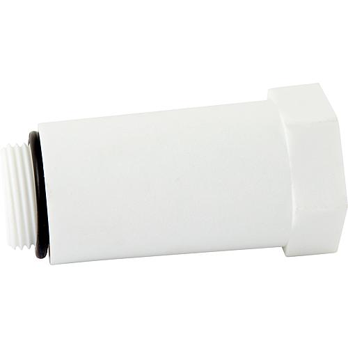 bouchon 3/4" avec filetage plastique blanc