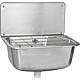 Universal stainless steel sink with drainer 490x470x360mm with waste and overflow set