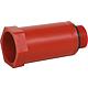 bouchon 1/2" avec filetage plastique rouge