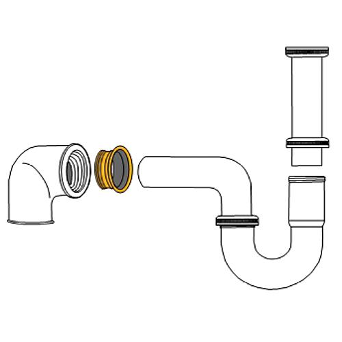 Rubber nipples for threaded pipes Standard 2