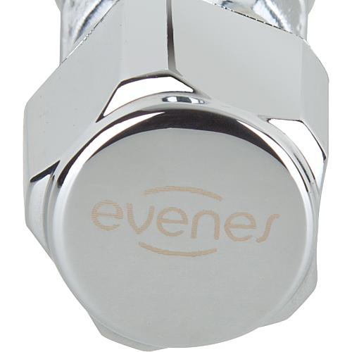 Angle valve evenes, chrome-plated, long,
DN 15 (1/2”) Standard 2