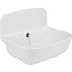 Cleaners sink, white incl drain and overflow set R 1 1/2" accessory: folding grill 93 016 97