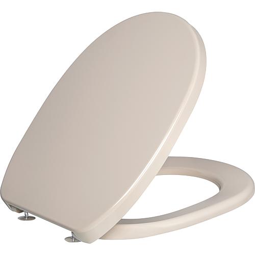 Toilet seat Twist with stainless steel hinge Bahama beige made of thermoset