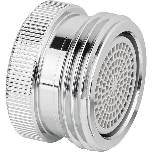 Reducing piece with aerator and ET 3/4” plus IT M22X1 to 3/4” ET, chrome-plated brass