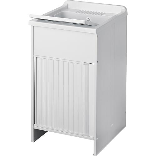 lave main avec meuble avec portes coulissante LxlxH: 500x500x850mm