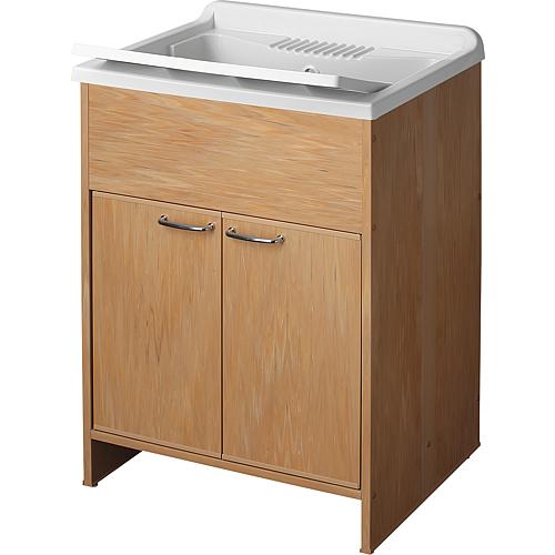 Plastic draining sink with base cabinet and doors Standard 1