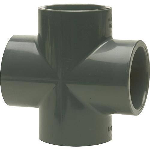 PVC U adhesive joint crosspiece Standard 1