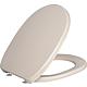 Toilet seat Twist with stainless steel hinge Bahama beige made of thermoset