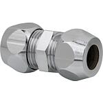 Chrome-plated fitting
Double nipple screw connection