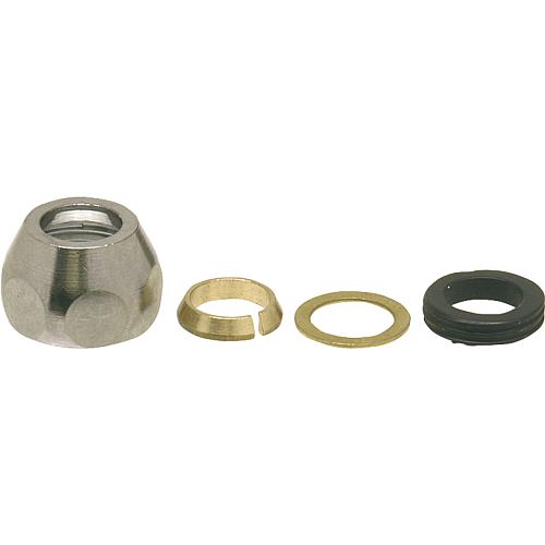 Chromed brass compression coupling Standard 1